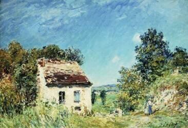The Abandoned House (Alfred Sisley) - Muzeo.com
