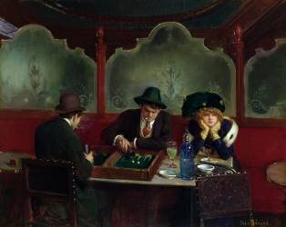 The Backgammon Players (Jean Béraud) - Muzeo.com