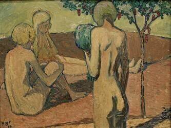 The Ball Game (Heinrich Vogeler) - Muzeo.com