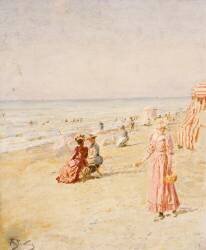 The Beach (Alfred Stevens) - Muzeo.com