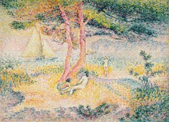 The Beach at St. Clair (Henri-Edmond Cross) - Muzeo.com
