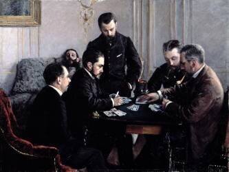 The Bezique Game (Gustave Caillebotte) - Muzeo.com