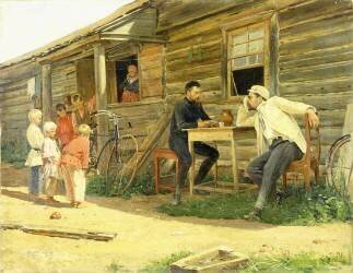 The Bicycle (Vladimir Egorovic Makovsky) - Muzeo.com
