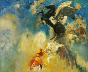 The Black Pegasus (Odilon Redon) - Muzeo.com