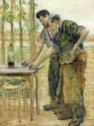 The Blacksmiths (Jean-François Raffaelli) - Muzeo.com