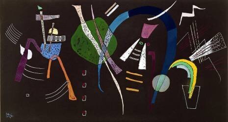 The blue bow (Wassily Kandinsky) - Muzeo.com