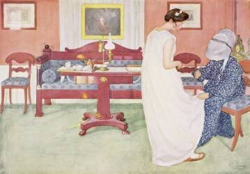 The Bridesmaid (Carl Larsson) - Muzeo.com