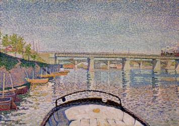 The Bridge at Asnieres (Paul Signac) - Muzeo.com
