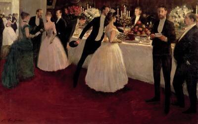 The Buffet (Jean-Louis Forain) - Muzeo.com