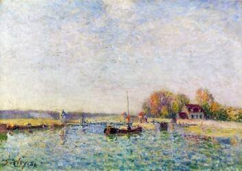The Canal (Alfred Sisley) - Muzeo.com