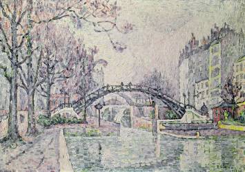 The Canal Saint-Martin (Paul Signac) - Muzeo.com