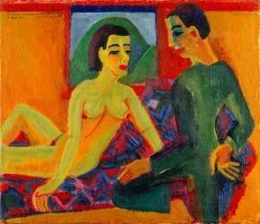 The Couple (Ernst Ludwig Kirchner) - Muzeo.com