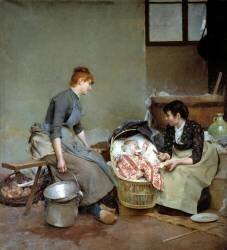 The cradle (Auguste Pinchart) - Muzeo.com