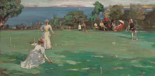 The Croquet Party (John Lavery) - Muzeo.com