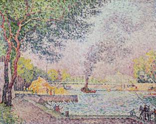 The Debilly Footbridge (Paul Signac) - Muzeo.com