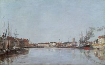 The Dutch Dock (Eugène Boudin) - Muzeo.com