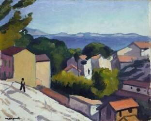 The Estaque road (Albert Marquet) - Muzeo.com