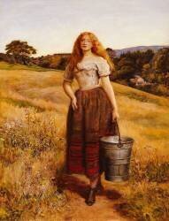 The Farmer's Daughter (John Everett Millais) - Muzeo.com