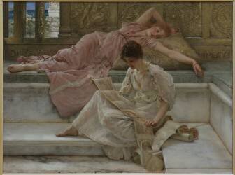 The Favourite Poet (Lawrence Alma-Tadema) - Muzeo.com
