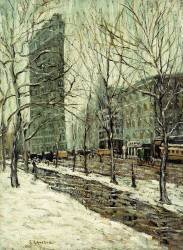 The Flatiron Building (Ernest Lawson) - Muzeo.com