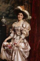 The Flower Girl (Tito Conti) - Muzeo.com