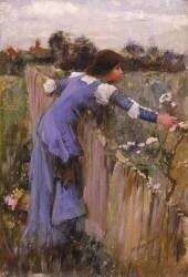 The Flower Picker (John William Waterhouse) - Muzeo.com