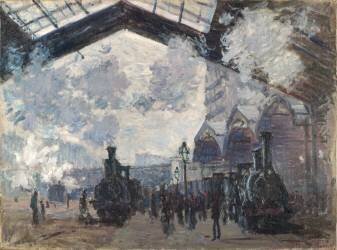 The Gare St-Lazare (Claude Monet) - Muzeo.com