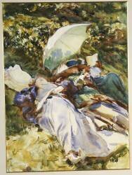 The Green Parasol (John Singer Sargent) - Muzeo.com