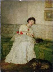 The Green Sofa (John Lavery) - Muzeo.com