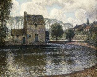 The Grey Windmill (Henri Le Sidaner) - Muzeo.com