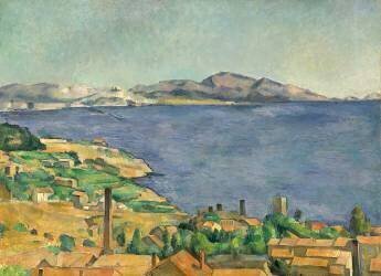 The Gulf of Marseilles Seen from L'Estaque (Paul Cézanne) - Muzeo.com
