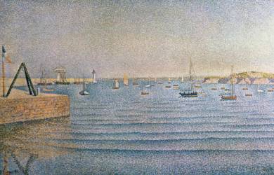 The Harbour at Portrieux (Paul Signac) - Muzeo.com