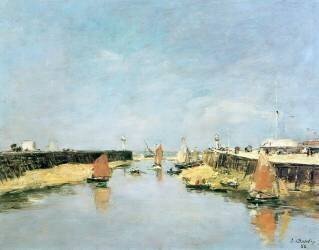 The Jetty (Eugène Boudin) - Muzeo.com