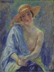 The Lady in the Pink Hat (William Malherbe) - Muzeo.com