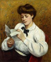 The Letter (Federico Zandomeneghi) - Muzeo.com