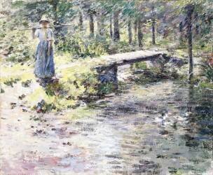 The Little Bridge (Theodore Robinson) - Muzeo.com