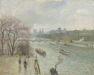 The Louvre (Camille Pissarro) - Muzeo.com