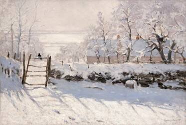 The magpie (Claude Monet) - Muzeo.com