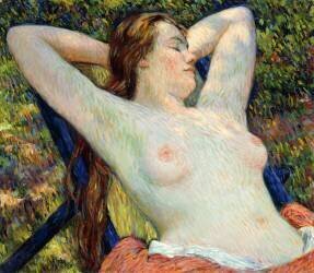 The model's siesta (Theo van Rysselberghe) - Muzeo.com
