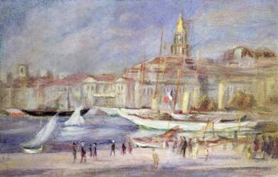 The Old Port of Marseilles (Auguste Renoir) - Muzeo.com