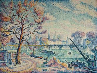 The Pont des Arts, Paris (Paul Signac) - Muzeo.com
