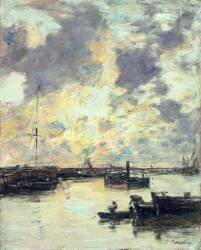 The Port (Eugène Boudin) - Muzeo.com