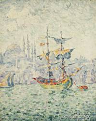 The Port of Constantinople (Paul Signac) - Muzeo.com