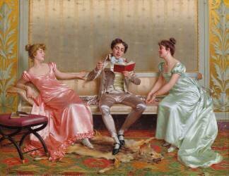 The Reading (Vittorio Reggianini) - Muzeo.com