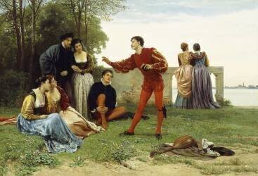 The Recital (Eugene Von Blaas) - Muzeo.com