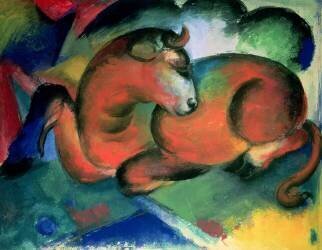 The Red Bull (Franz Marc) - Muzeo.com