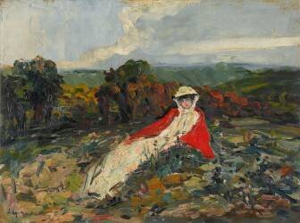 The red coat (Pierre Laprade) - Muzeo.com