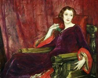 The Red Rose (John Lavery) - Muzeo.com