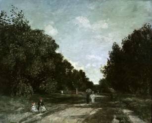 The Road (Eugène Boudin) - Muzeo.com