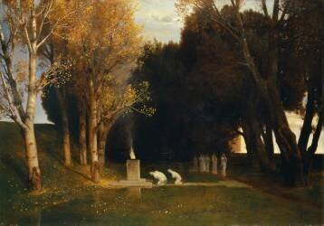 The sacred grove (Arnold Böcklin) - Muzeo.com